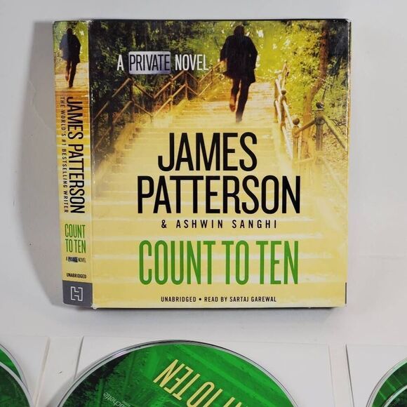 COUNT TO TEN - JAMES PATTERSON & ASHWIN SANGHI READ BY SARTAJ GAREWAL [CD, Audio - Picture 1 of 3